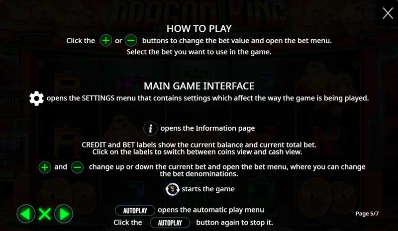 Dragon King Hot Pots slot game how to play