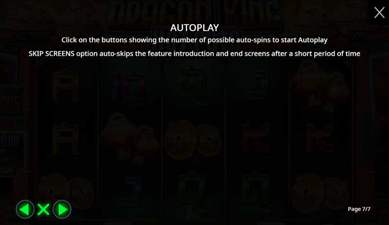 Dragon King Hot Pots slot game autoplay